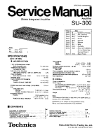 Technics - SU-300 - Service manual 